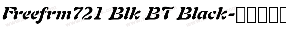 Freefrm721 Blk BT Black字体转换
